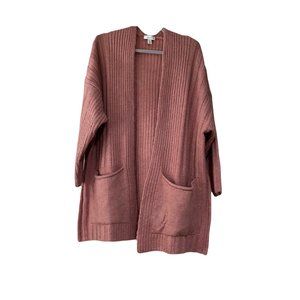 TOPSHOP maxi pink knit cardigain